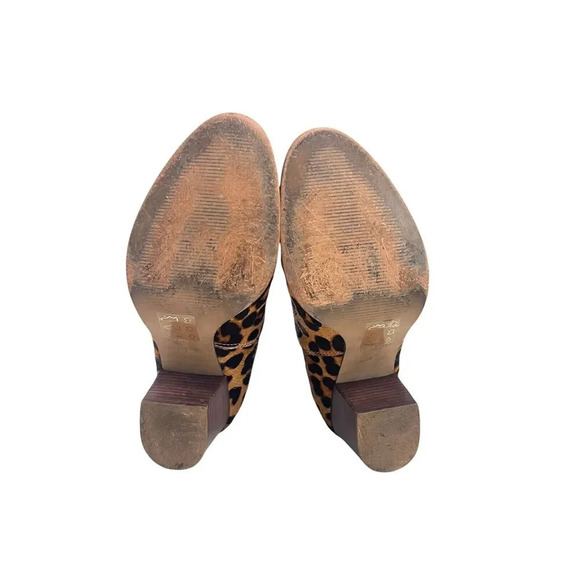 Madewell The Regan Leopard Calf Hair Ankle Pull On Boots Size 7 $178 - Picture 7 of 10